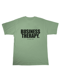 KHAKI "BUSINESS THERAPY" T-SHIRT