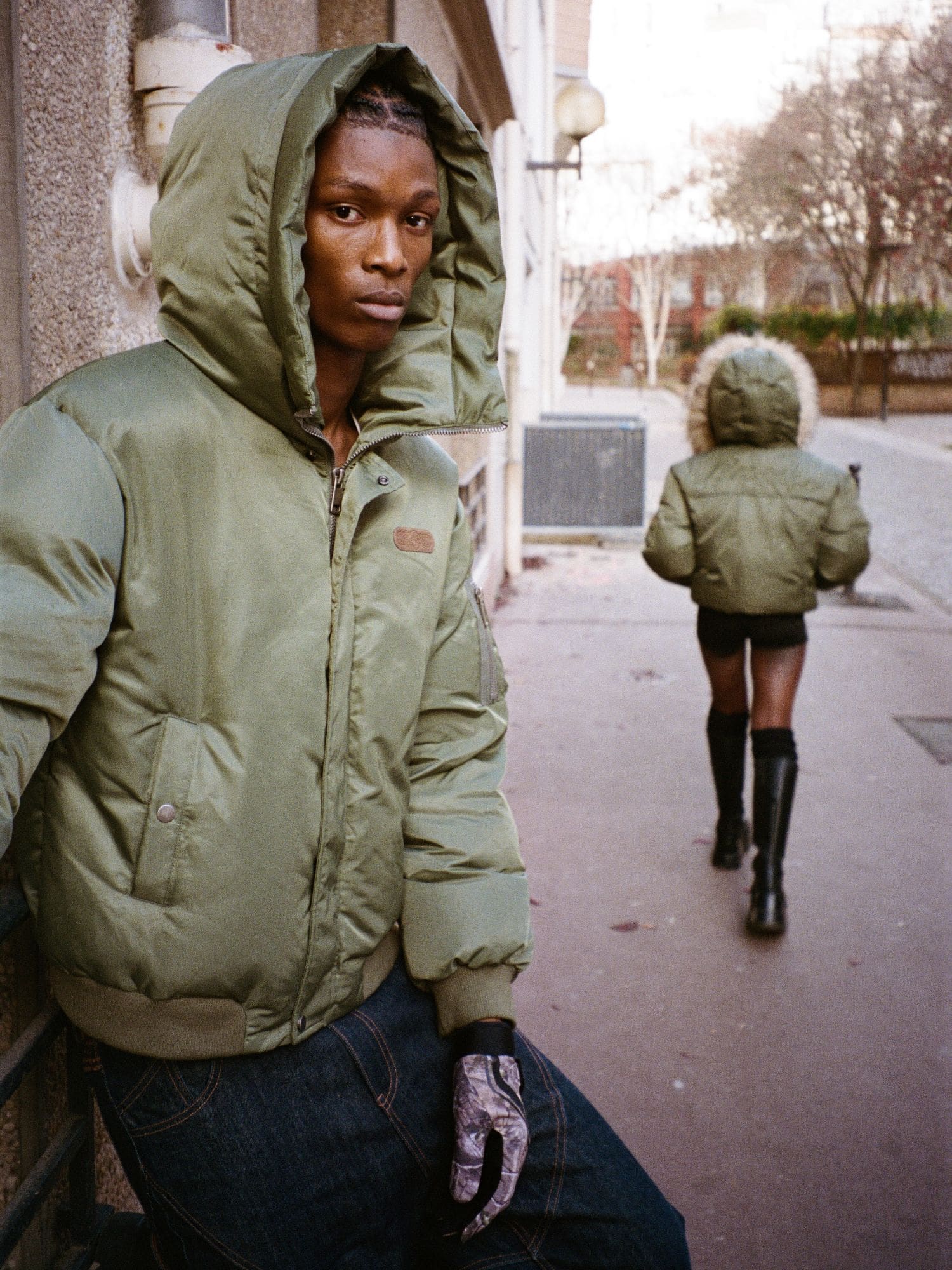 FINESSE* MERCENARY GREEN BOMBER
