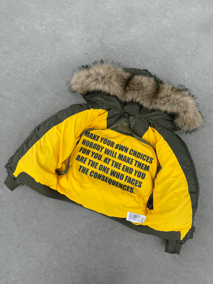 FINESSE* MERCENARY GREEN BOMBER