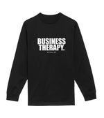 LONGSLEEVE "BUSINESS THERAPY" WHITE PUFF