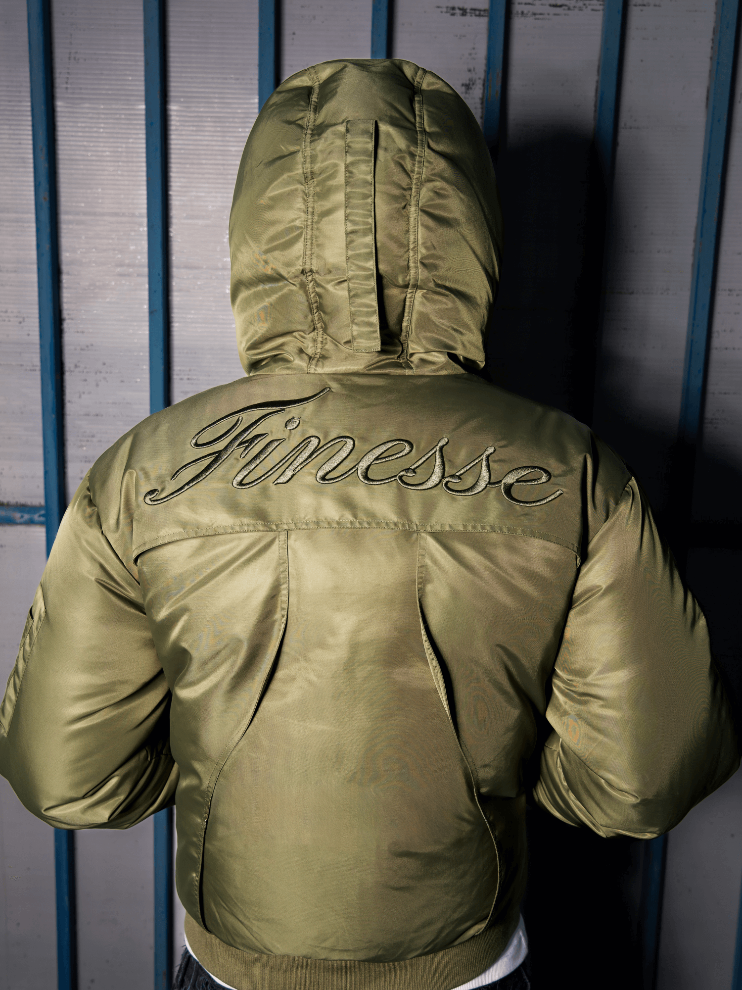 FINESSE* MERCENARY GREEN BOMBER