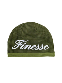 WAFFLE GREEN BEANIE