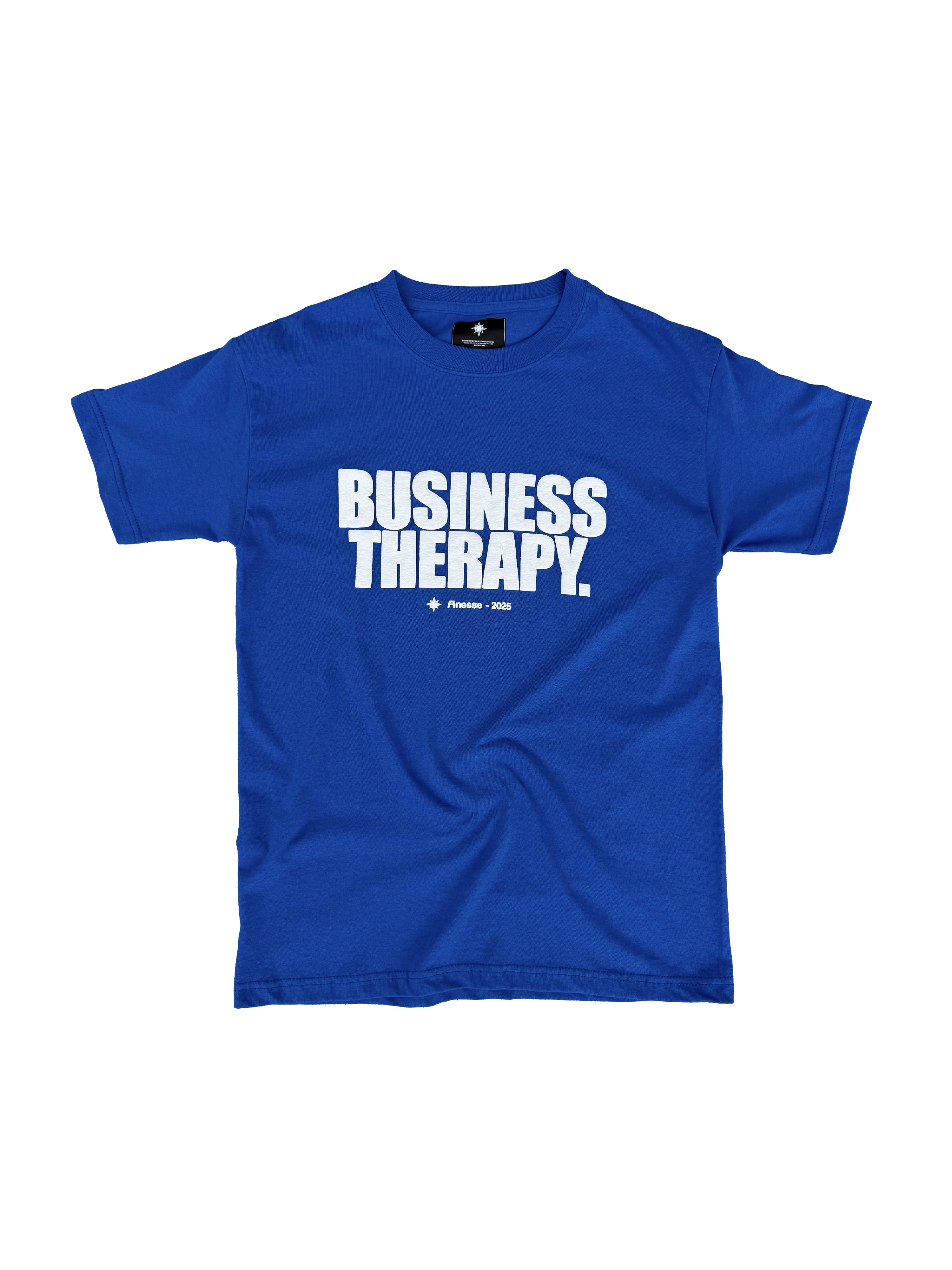 TEE "BUSINESS THERAPY" BLUE PUFF
