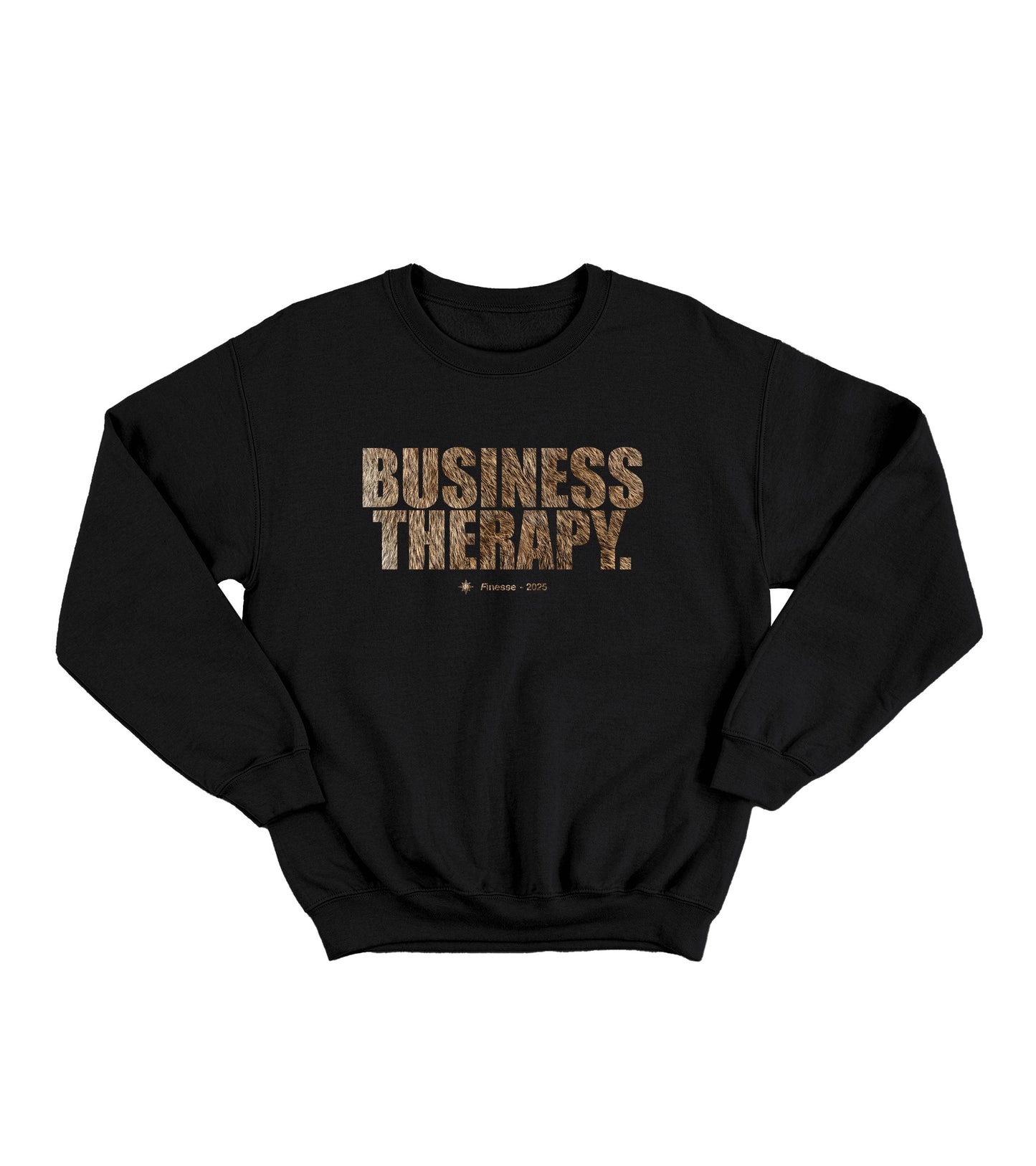 “BUSINESS THERAPY” HOODIE BLACK ON BLACK