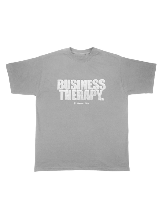 TEE "BUSINESS THERAPY" GREY