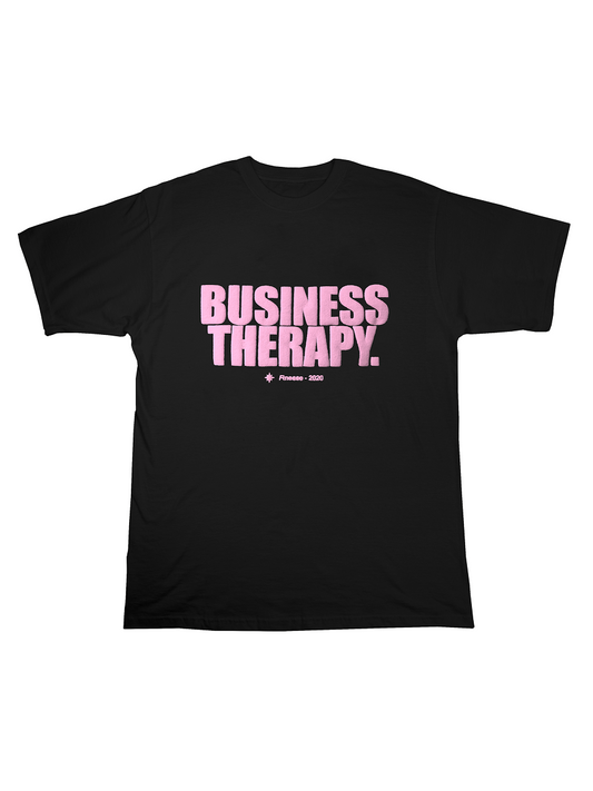 TEE "BUSINESS THERAPY" PINK