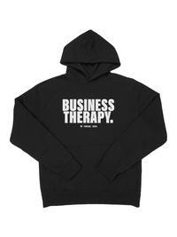 BLACK PUFF “BUSINESS THERAPY” HOODIE