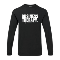 esse Business Therapy Long Sleeve noir présenté sur fond blanc.