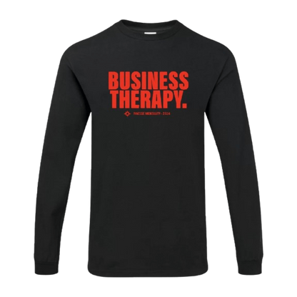 Finesse Business Therapy Long Sleeve rouge présenté sur fond blanc.