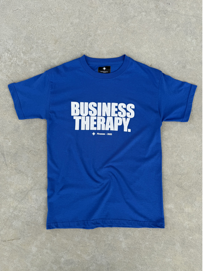 TEE "BUSINESS THERAPY" BLUE PUFF