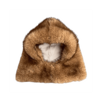 Capuche FUR HOOD présentée en packshot sur fond blanc