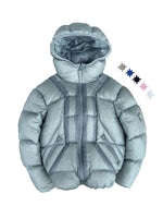 Doudoune Finesse* Alive Puffer Jacket Ice Blue vue de face, packshot sur fond blanc.