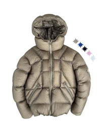 "ALIVE" PUFFER JACKET - LIGHT BRONZE