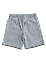 Finesse Cotton Short gris présenté en packshot sur fond blanc