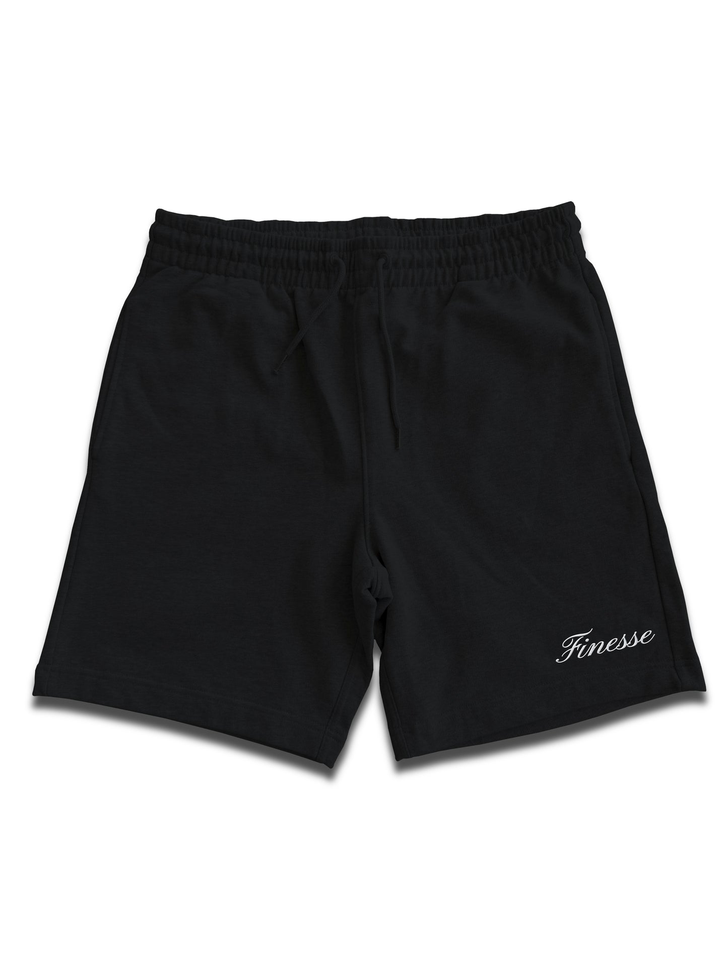 Finesse Cotton Short noir présenté en packshot sur fond blanc.