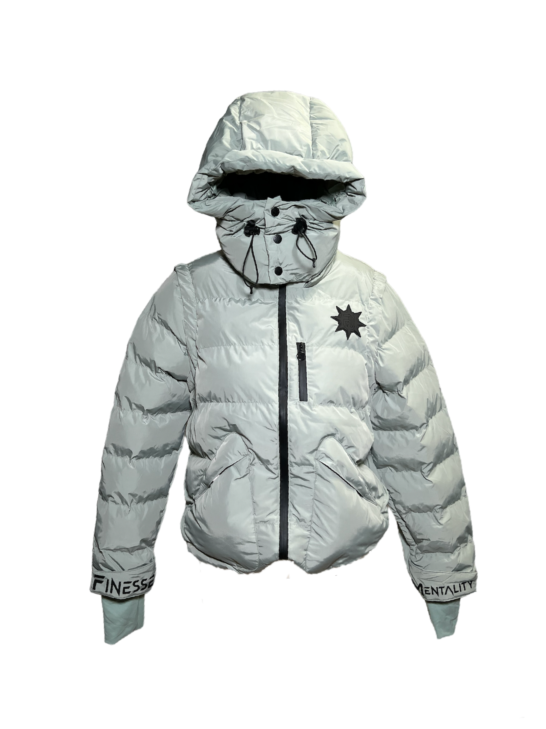 Finesse Down Jacket présentée sur fond blanc.