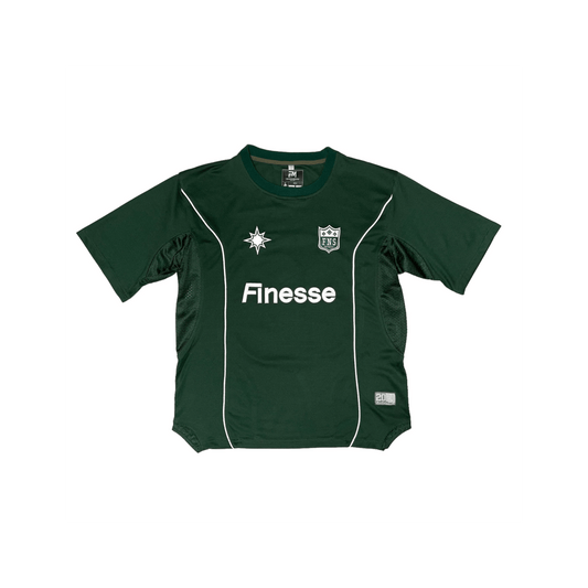 Finesse Jersey Shirt vert présenté sur fond blanc.