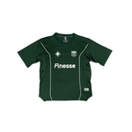 Finesse Jersey Shirt vert présenté sur fond blanc.