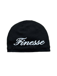 WAFFLE BLACK BEANIE