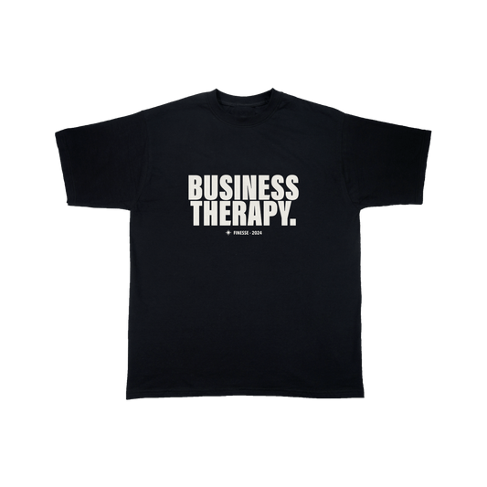 TEE "BUSINESS THERAPY" BLACK