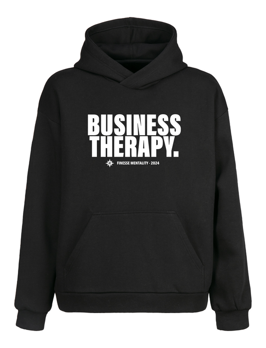 HOODIE "BUSINESS THERAPY" WHITE