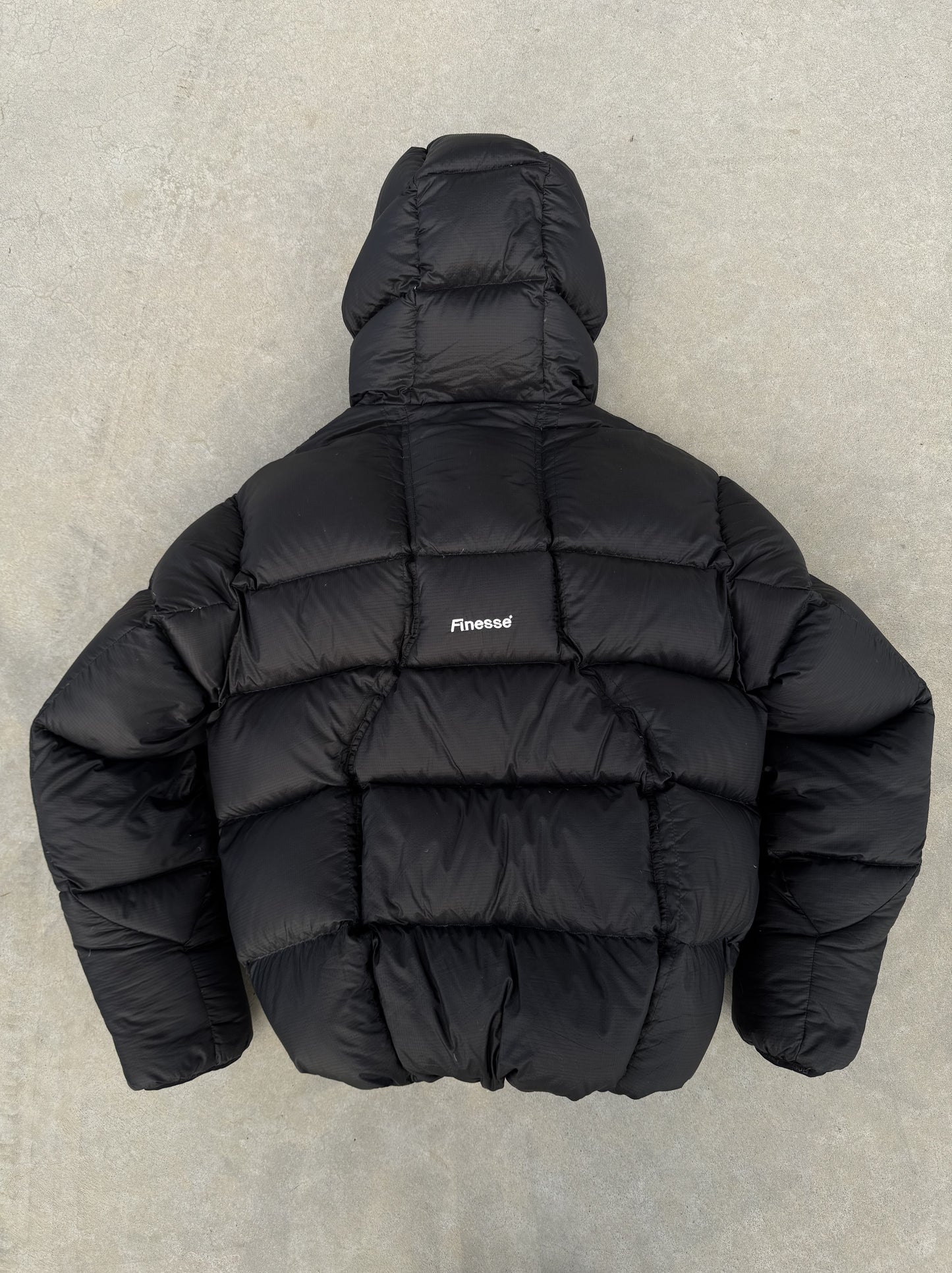 FINESSE* ALIVE PUFFER JACKET [BLACK] X6 PATCHES