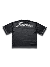 Jersey Finesse 44 Black présenté de dos en packshot sur fond blanc.