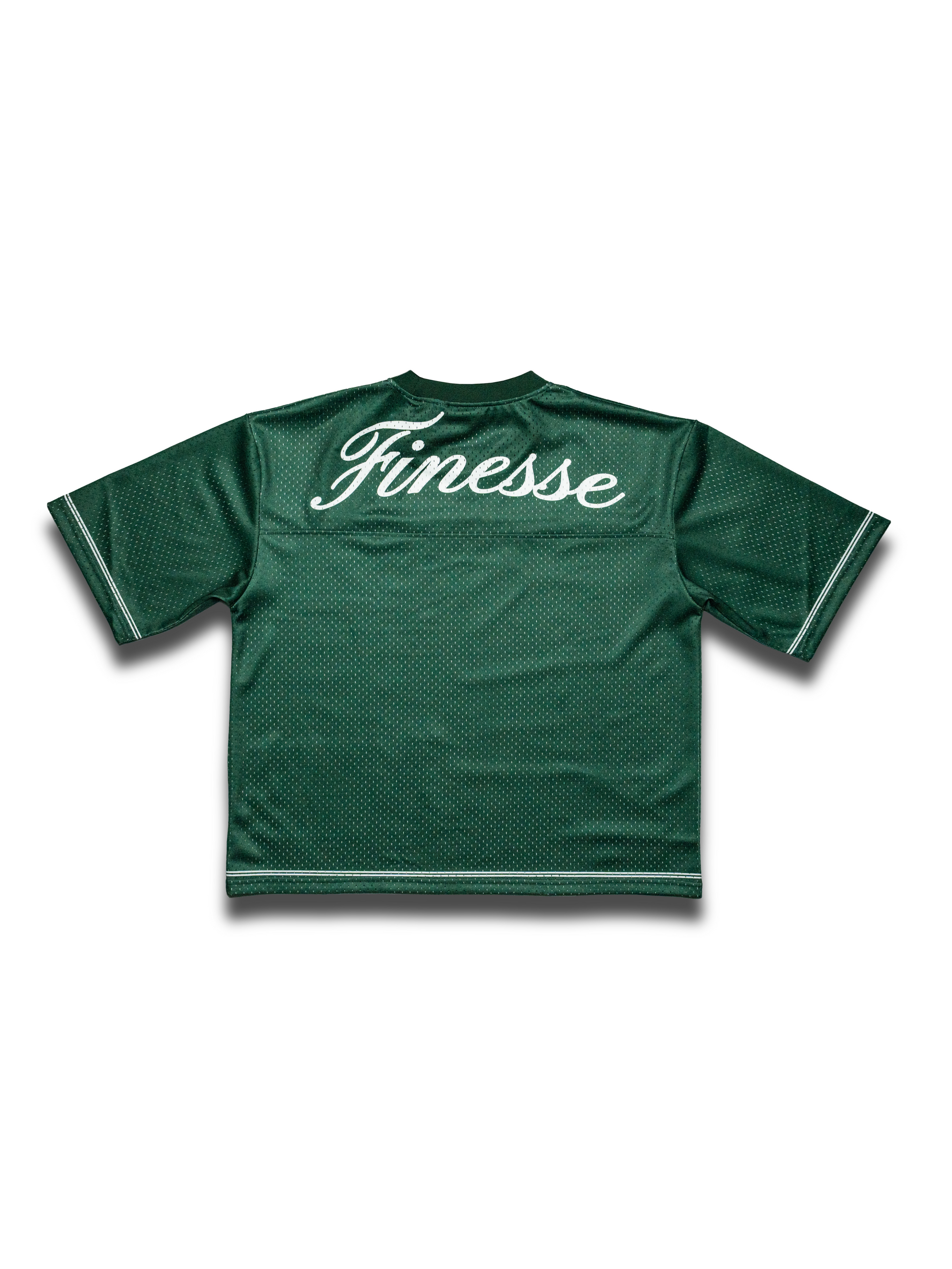 Jersey Finesse 44 Velvet Green présenté de dos en packshot sur fond blanc