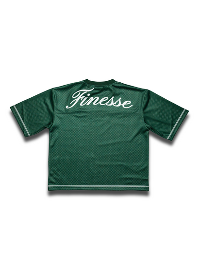 Jersey Finesse 44 Velvet Green présenté de dos en packshot sur fond blanc