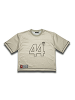 Jersey 44 beige Finesse présenté de face en packshot sur fond blanc
