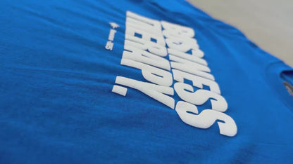 TEE "BUSINESS THERAPY" BLUE PUFF